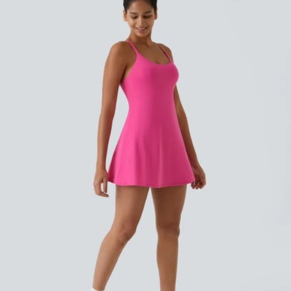 Halara Softlyzero Plush Backless Active Dress- Ea… - image 1